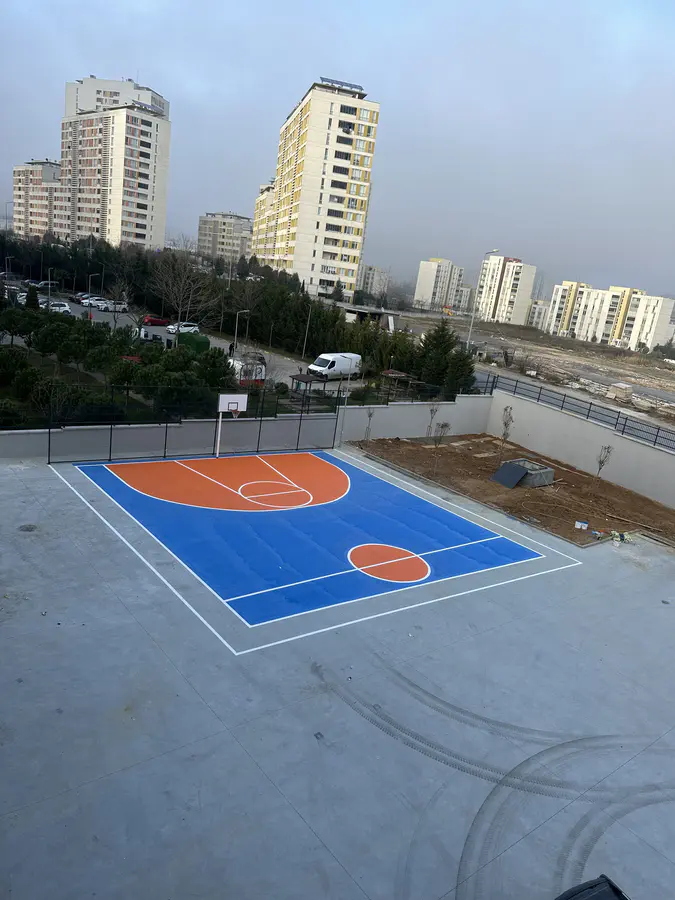 Basketbol Sahası Boyama & Akrilik Kaplama
