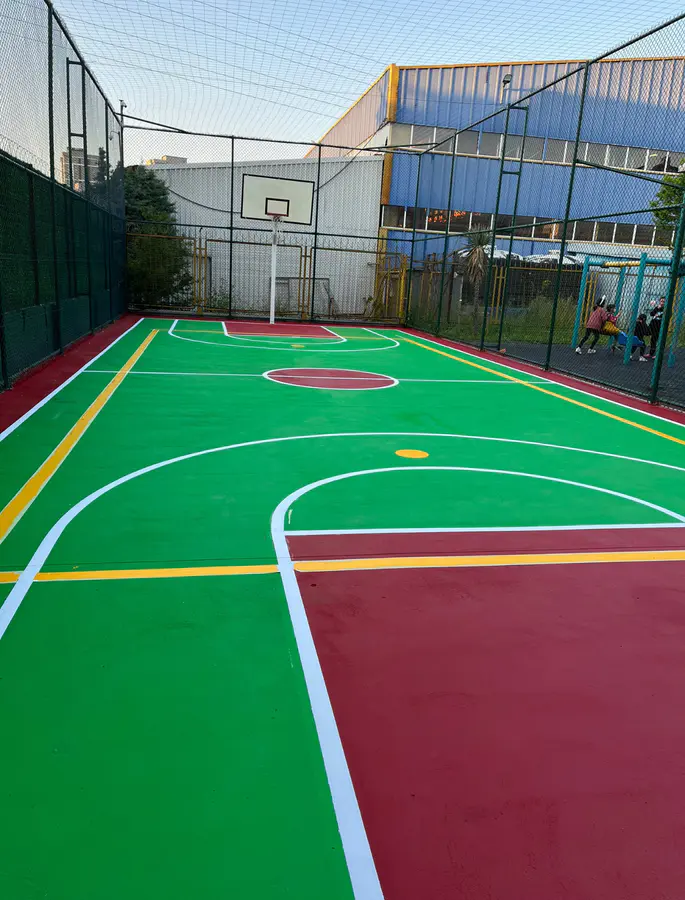 Basketbol Sahası Boyama & Akrilik Kaplama