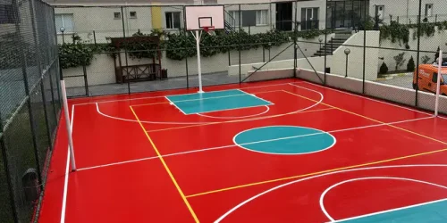 Basketbol Sahası Boyama & Akrilik Kaplama