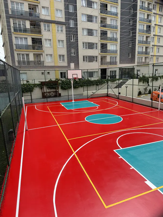 Basketbol Sahası Boyama & Akrilik Kaplama