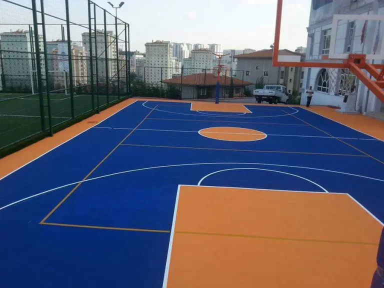 Basketbol Sahası Boyama & Akrilik Kaplama