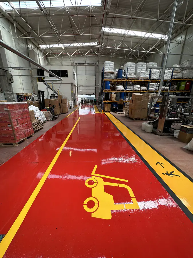 Forklift Yolu & Araç Trafik Çizgileri