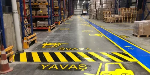 İç Saha Trafik Düzenleme Çizgileri