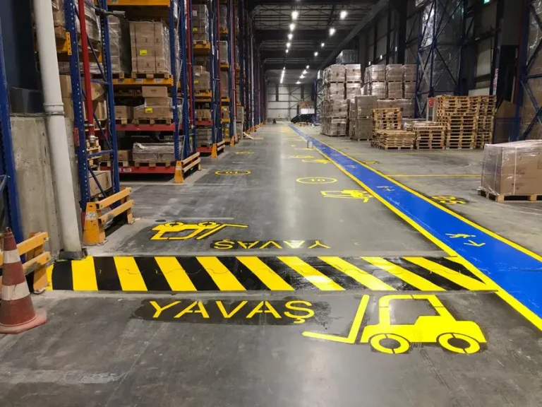 Forklift Yolu & Araç Trafik Çizgileri