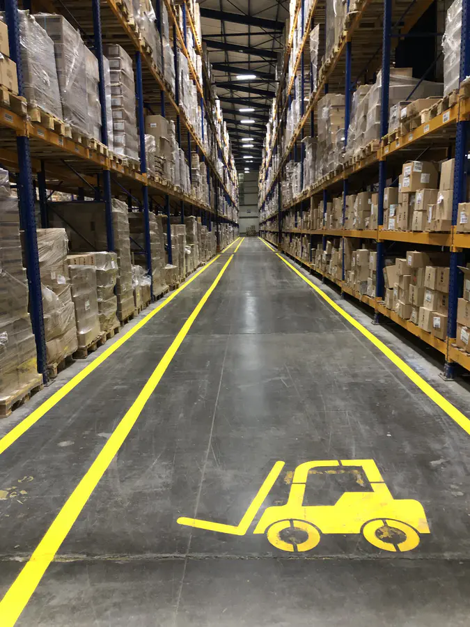 Forklift Yolu & Araç Trafik Çizgileri