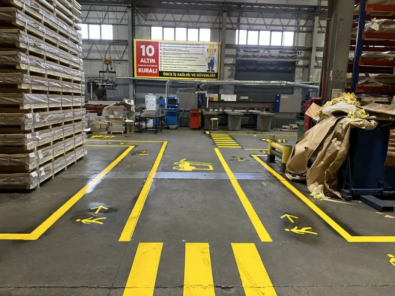 Forklift Yolu & Araç Trafik Çizgileri