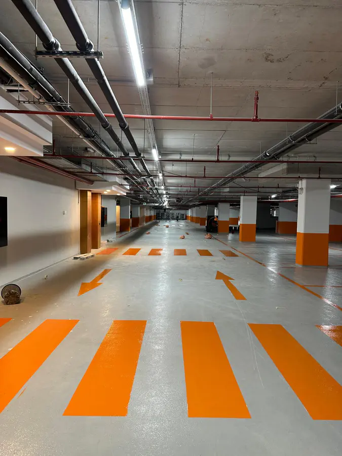 Kapalı Otopark Yol Çizgisi & Boyama