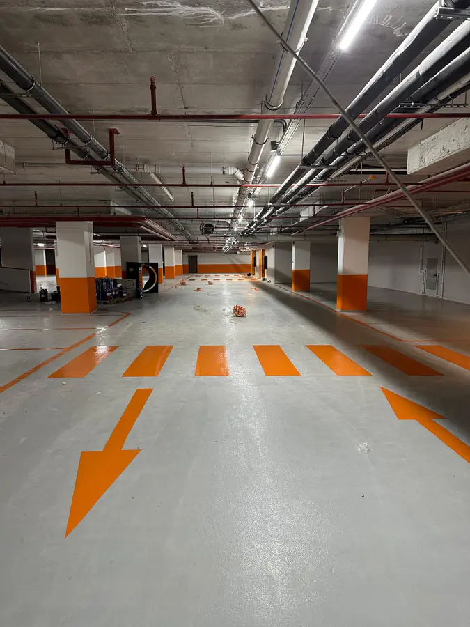 Kapalı Otopark Yol Çizgisi & Boyama