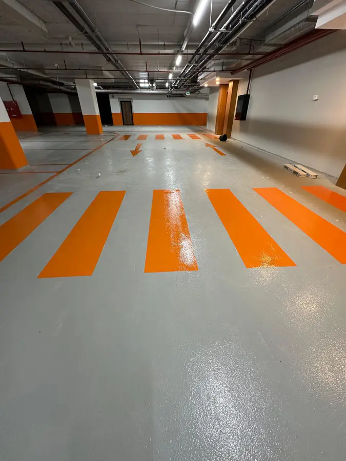 Kapalı Otopark Yol Çizgisi & Boyama