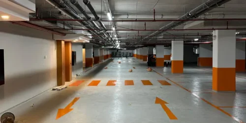 Kapalı Otopark Yol Çizgisi & Boyama