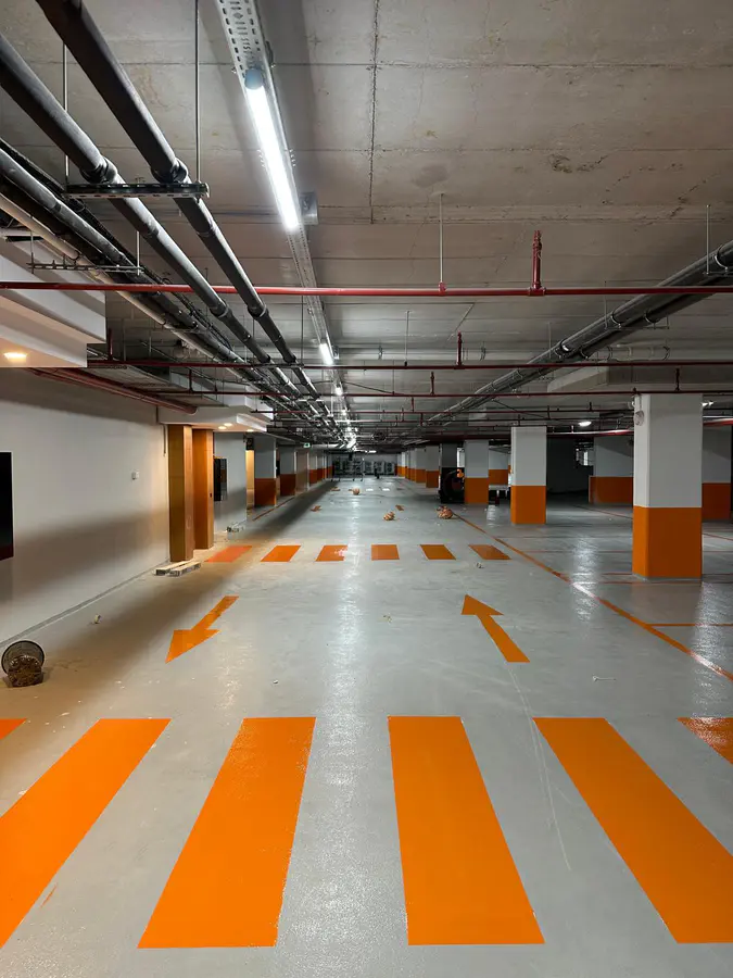 Kapalı Otopark Yol Çizgisi & Boyama