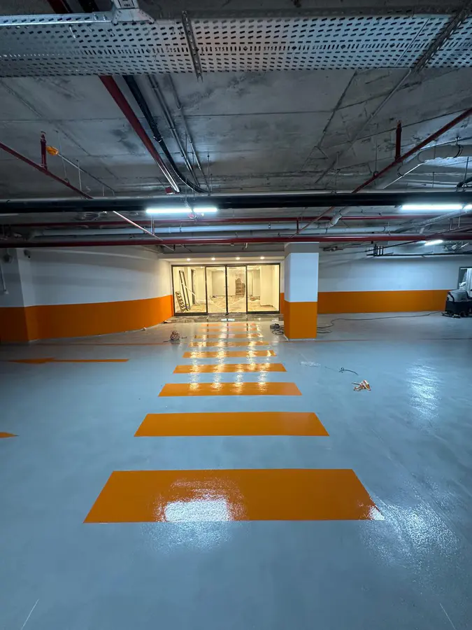 Kapalı Otopark Yol Çizgisi & Boyama