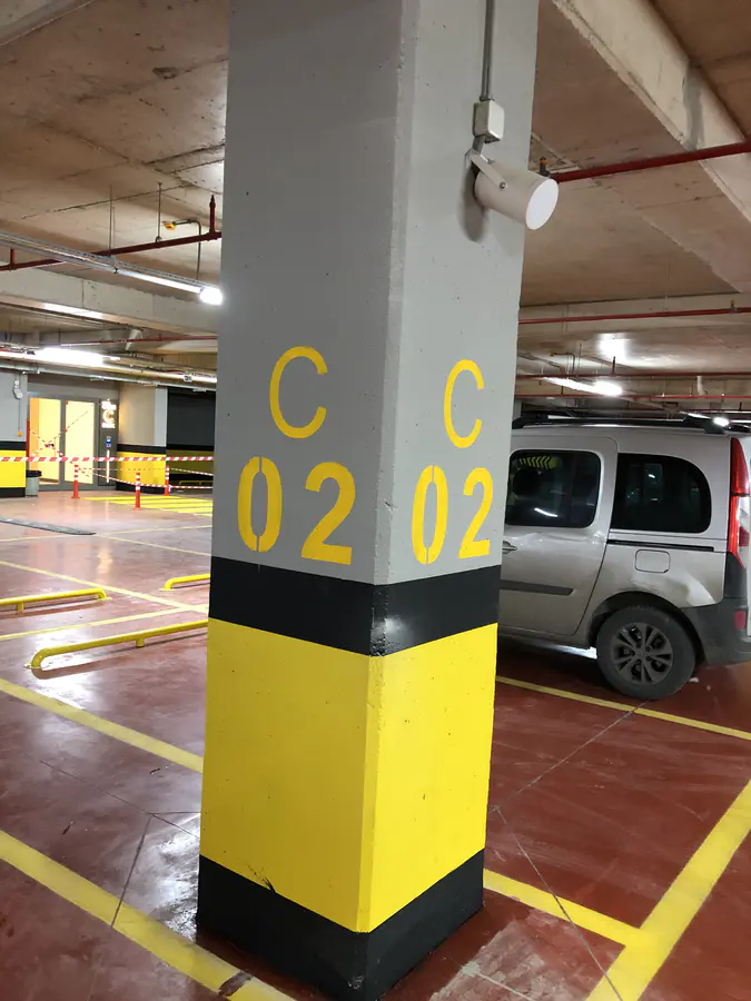 Kapalı Otopark Kolon, Duvar & Kuşak Boyama