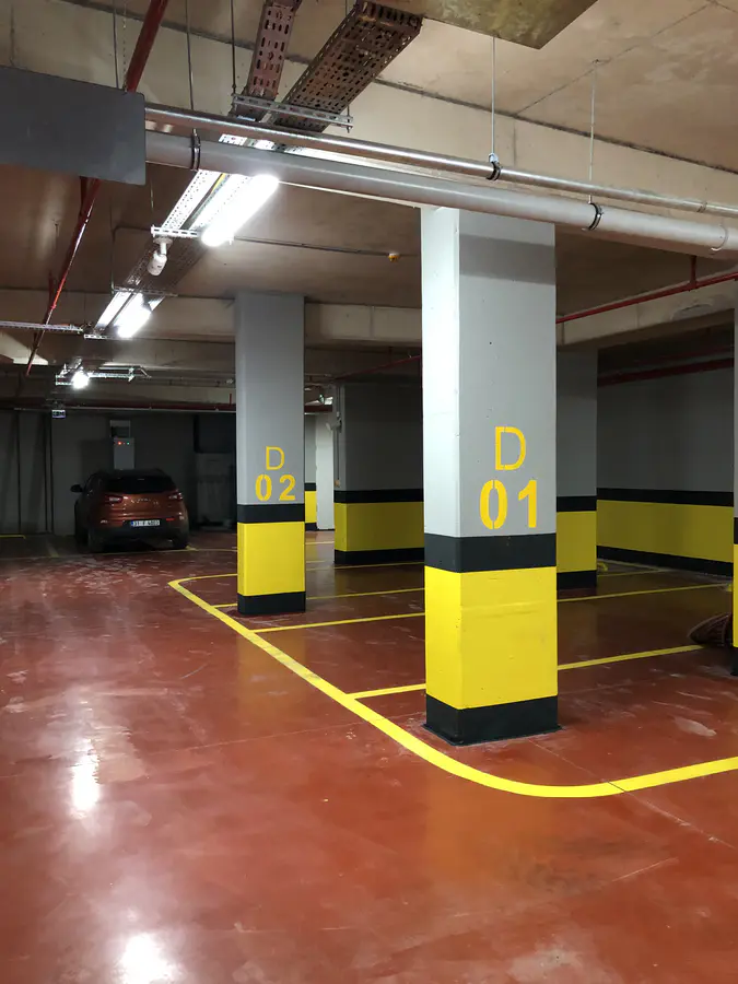 Kapalı Otopark Kolon, Duvar & Kuşak Boyama