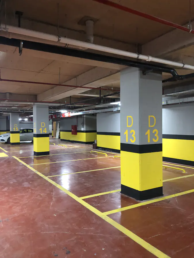 Kapalı Otopark Kolon, Duvar & Kuşak Boyama