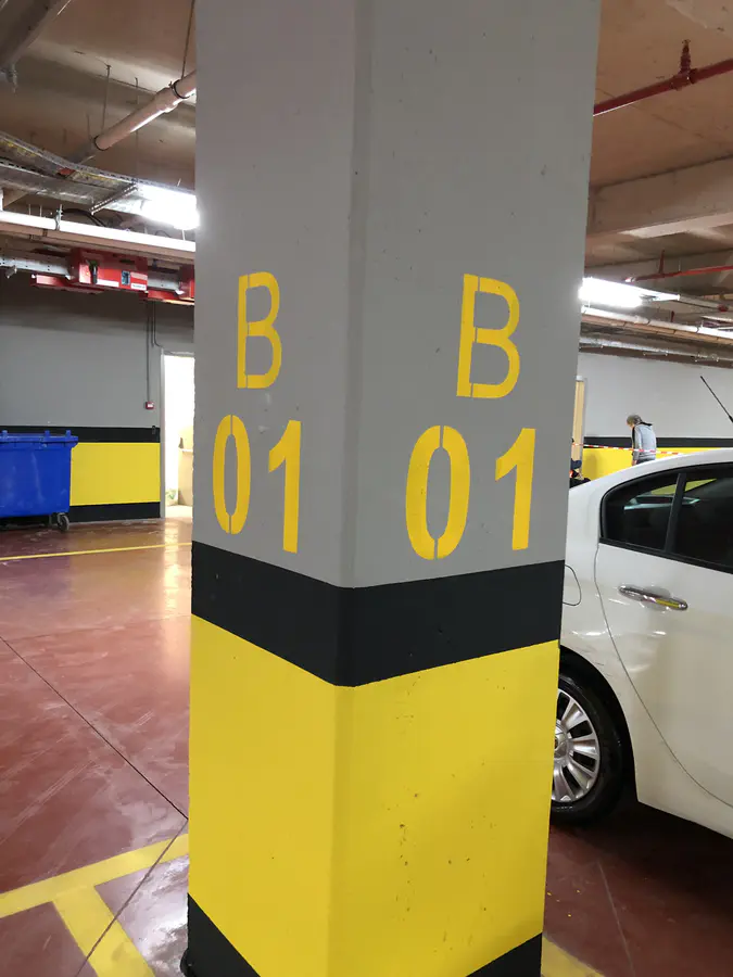 Kapalı Otopark Kolon, Duvar & Kuşak Boyama