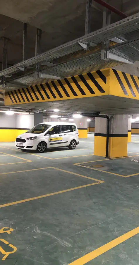 Kapalı Otopark Kolon, Duvar & Kuşak Boyama