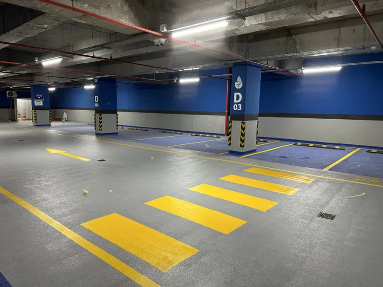 Kapalı Otopark Kolon, Duvar & Kuşak Boyama