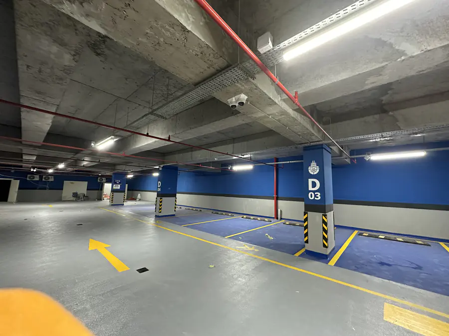 Kapalı Otopark Kolon, Duvar & Kuşak Boyama