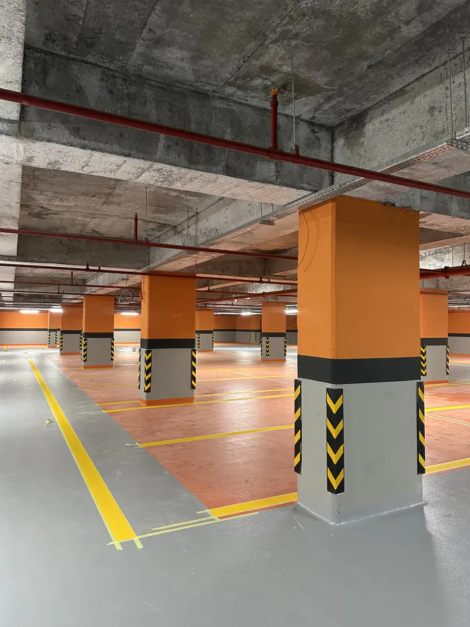 Kapalı Otopark Kolon, Duvar & Kuşak Boyama