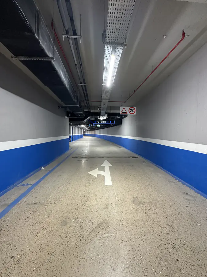Kapalı Otopark Kolon, Duvar & Kuşak Boyama